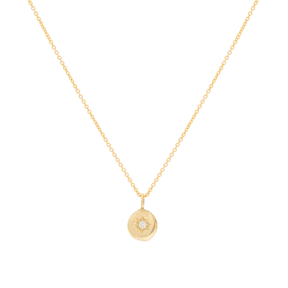 Star Set Diamond Necklace, 18ct Gold Vermeil