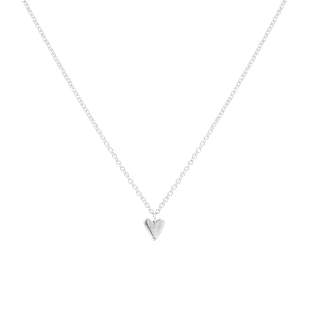 Heart Necklace, Silver
