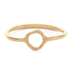 Halo Charm Ring, Gold