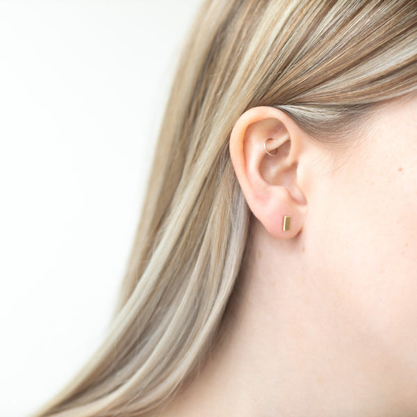 Bar stud cheap earrings
