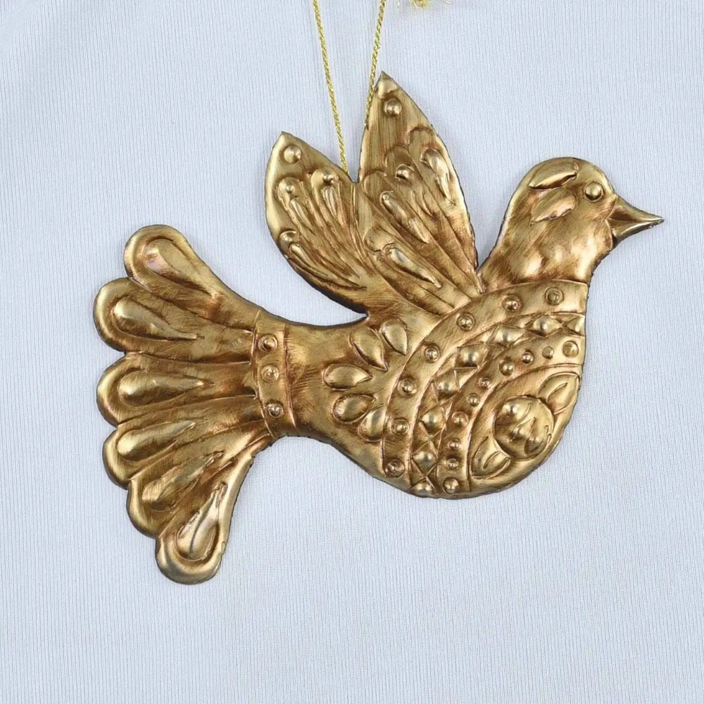 Brass Dove Bird Decoration