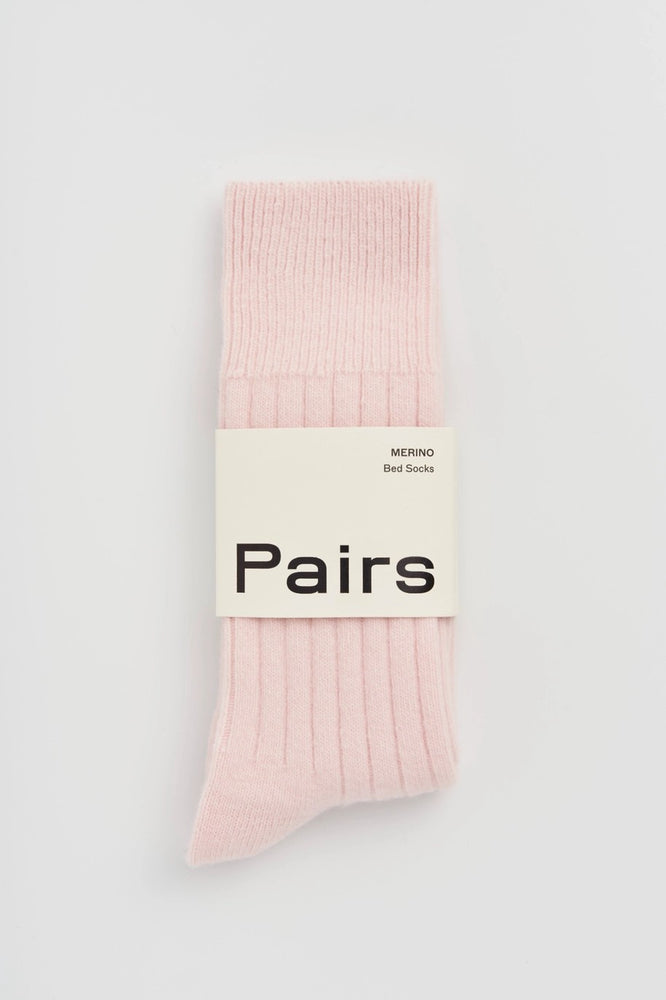 Frosting Pink Merino Bed Socks