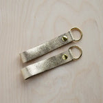 Studio Lowen Leather Loop Keyring - Gold