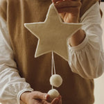 Goldrick- Advent Star, Natural Wool Decoration