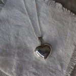 Large Heart Locket- Sterling Silver