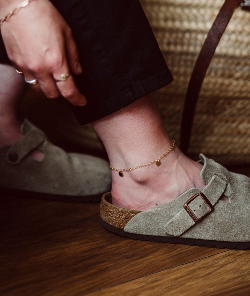 Waterfall Anklet, Gold