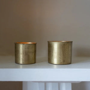 Metal Bead Candle Votives, Set of 2