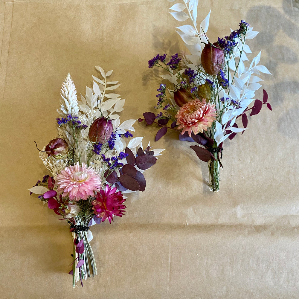 Dried Flower Posy- Pink