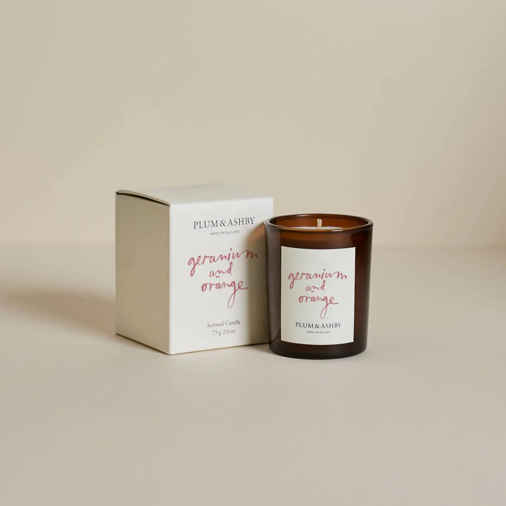 Plum & Ashby Geranium & Orange Votive Candle