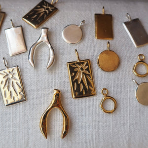 Be The Light Pendant Only, Gold Vermeil