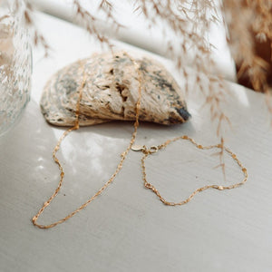 Rae Necklace, Gold