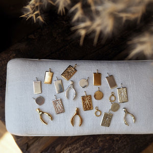 Halo Charm Pendant Only, Gold Vermeil