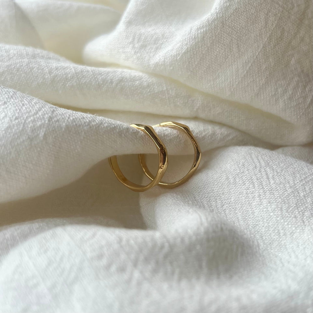 River Hoops, 18ct Gold Vermeil