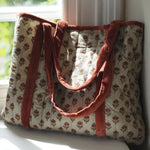 Blockprint Tote Bag - Tulip