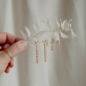 Rae Maxi Earrings, Gold