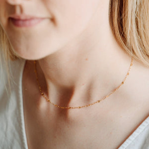 Rae Necklace, Gold