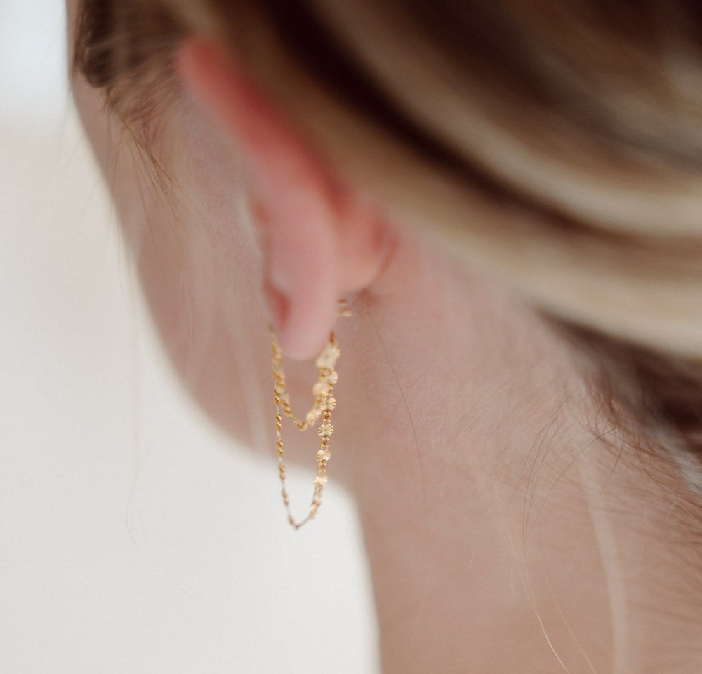 Rae Mini Earrings, Gold