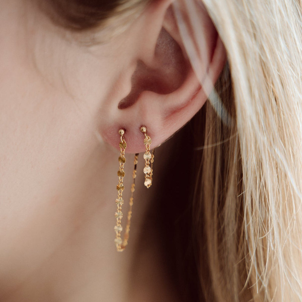 Rae Mini Earrings, Gold