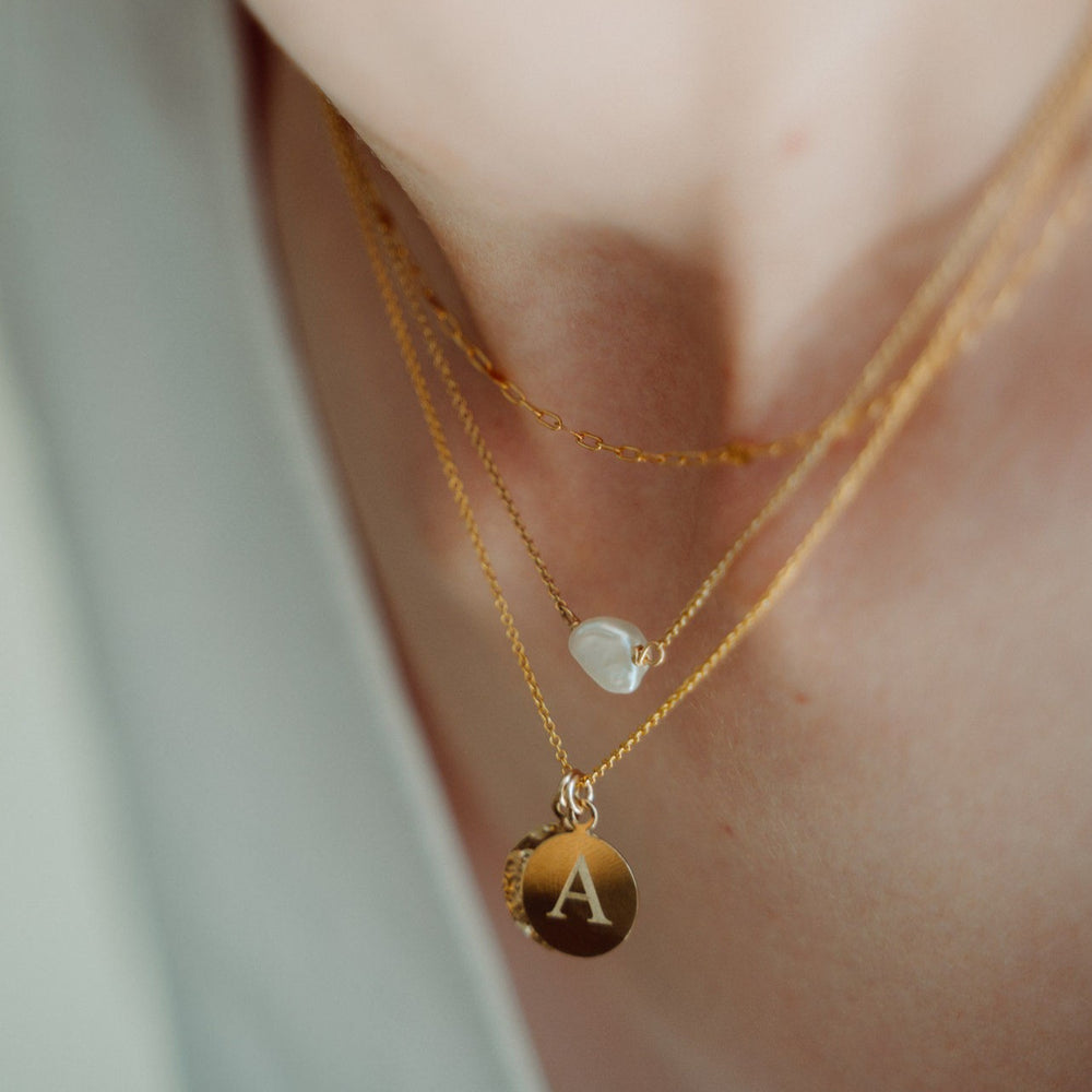 Keishi Pearl Necklace - 14k filled gold