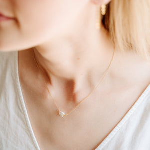 Keishi Pearl Necklace - 14k filled gold