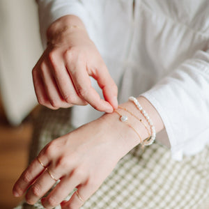 Keishi Pearl Bracelet - 14k filled gold