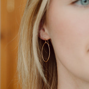 Maxi Fallen Leaf Earrings - 14k filled gold