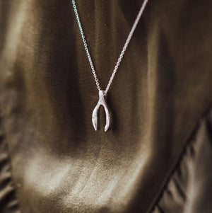 Wishbone Pendant Only, Silver