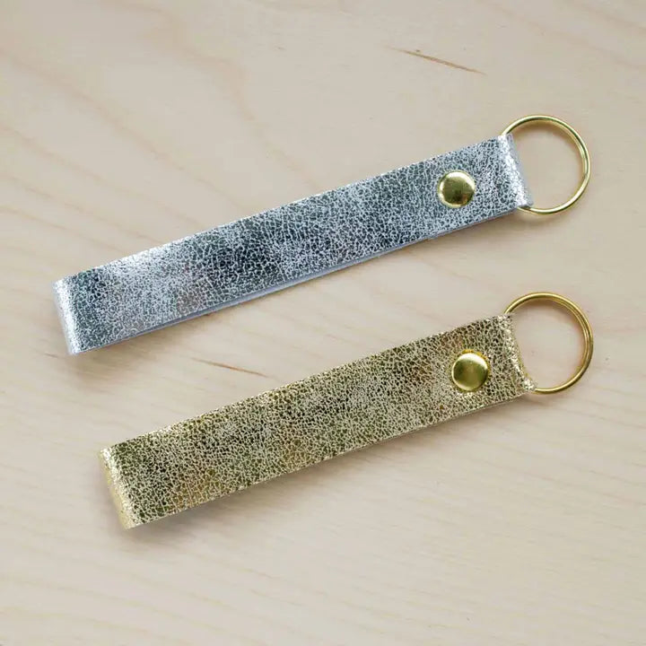 Studio Lowen Leather Loop Keyring - Gold