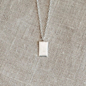 Talisman Rectangle Pendant Only, Silver