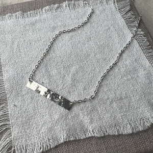 Sterling Silver Maxi Bar Necklace
