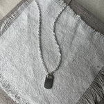 Sterling Silver Radiance Tag Necklace