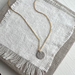 Silver & Gold Radiance Coin Necklace