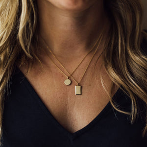 Talisman Rectangle Pendant Only, Gold Vermeil