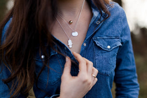 Large sphere necklace, silver & gold mix