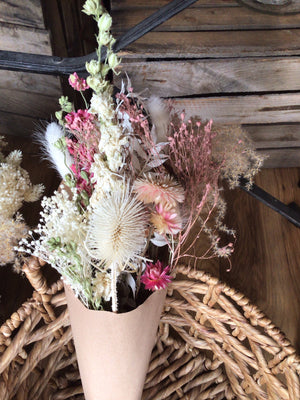 Pink bloom mix - dried flowers