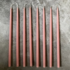 Rose Dawn tapered candles