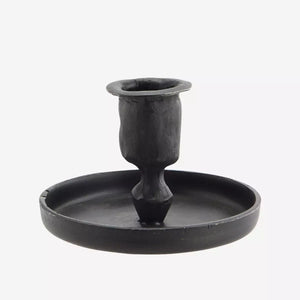 Hand Forged Candle Holder, Black