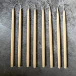 Parchment tapered candles