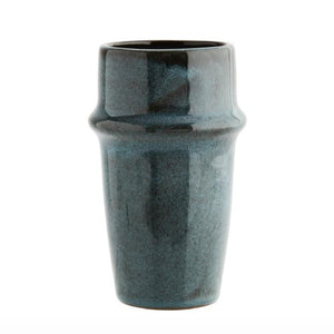 Madam Stoltz stoneware cup blue and brown