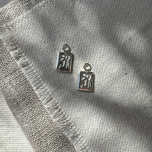 Hoop Charms, Silver