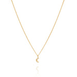 Stars Align Moon necklace 14ct gold vermeil