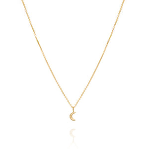 Stars Align Moon necklace 14ct gold vermeil