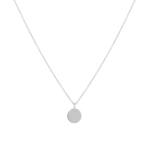 Talisman Coin Necklace, Silver