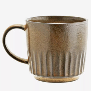 Stoneware brown mug