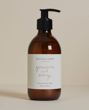 Plum and Ashby Geranium and Orange Hand & Body Wash