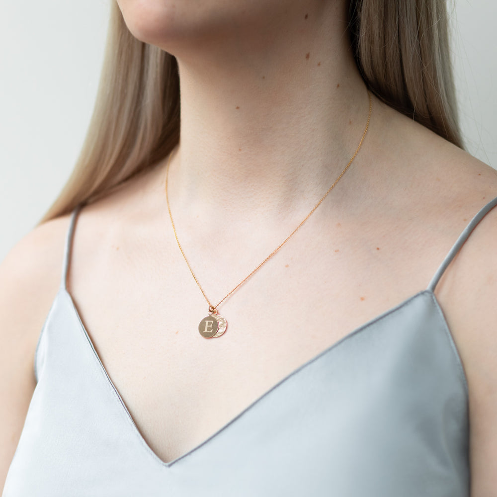 Heritage & Radiance Coin necklace, silver & gold mix