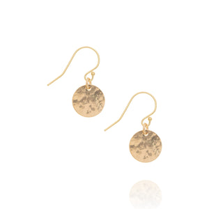 Radiance coin earrings, gold