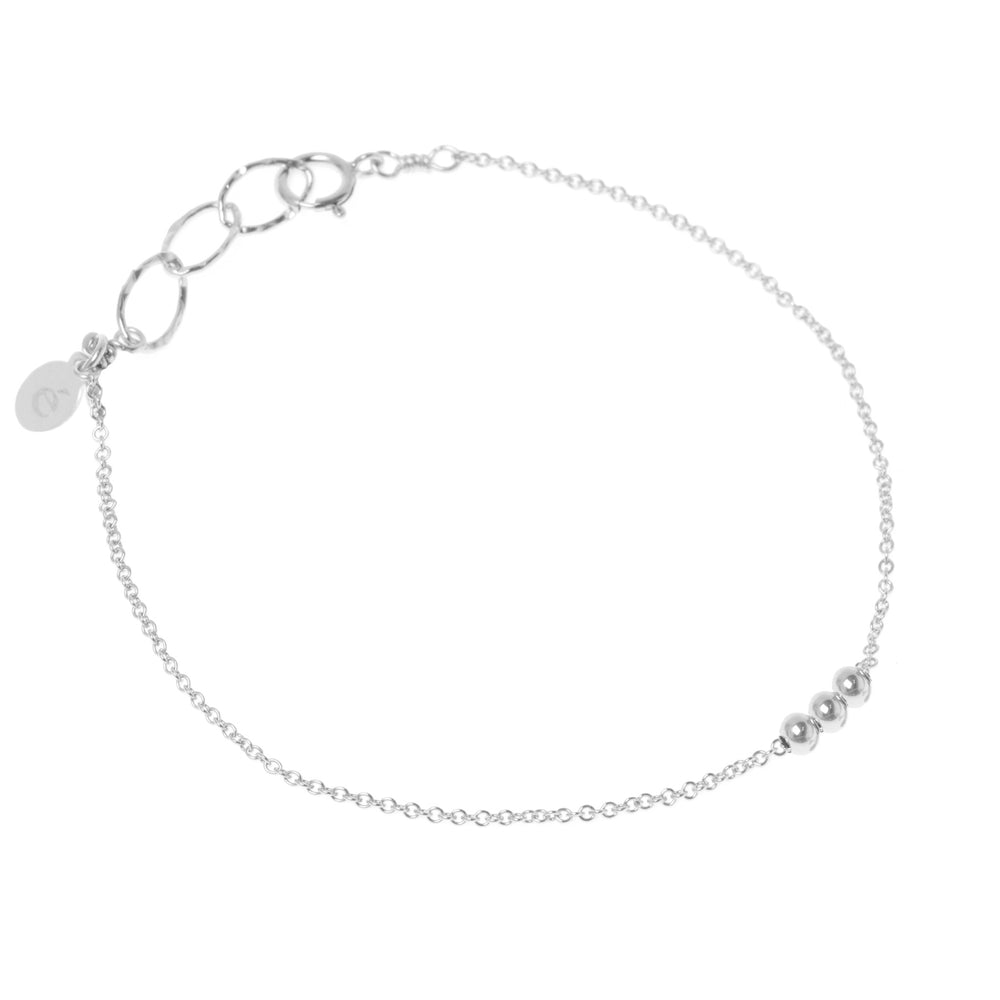 Spheres bracelet, silver
