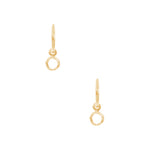 Halo Charm Mini Hoop, Gold