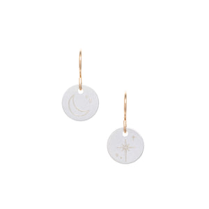 North Star & Moon earrings